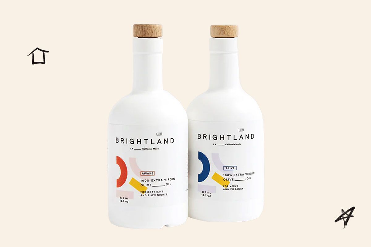 An image of the Brightland Holiday Splendor olive oil set
