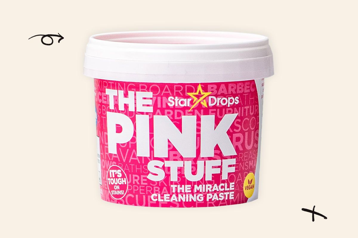A photo of The Pink Stuff cleaner bottle