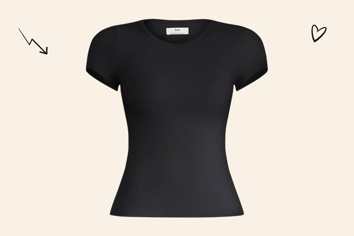 An image of the Knix SculptRib t-shirt