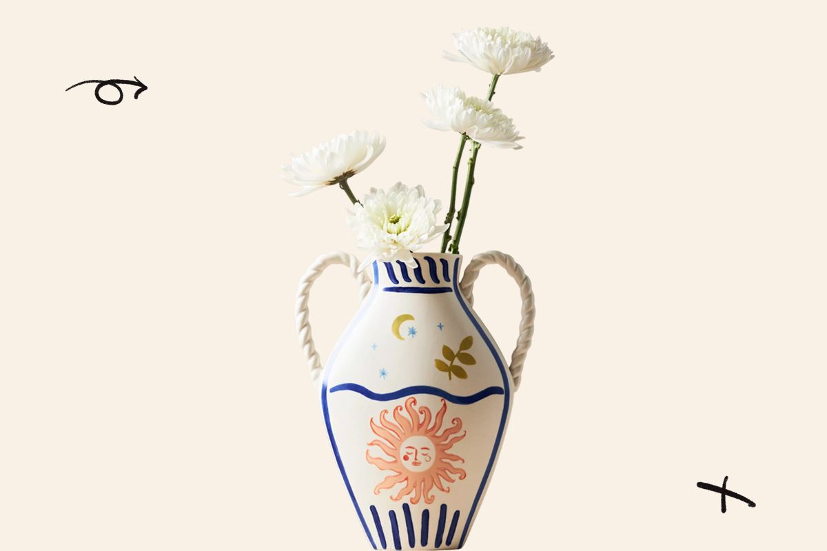 An image of the Dimitria Stoneware Vase