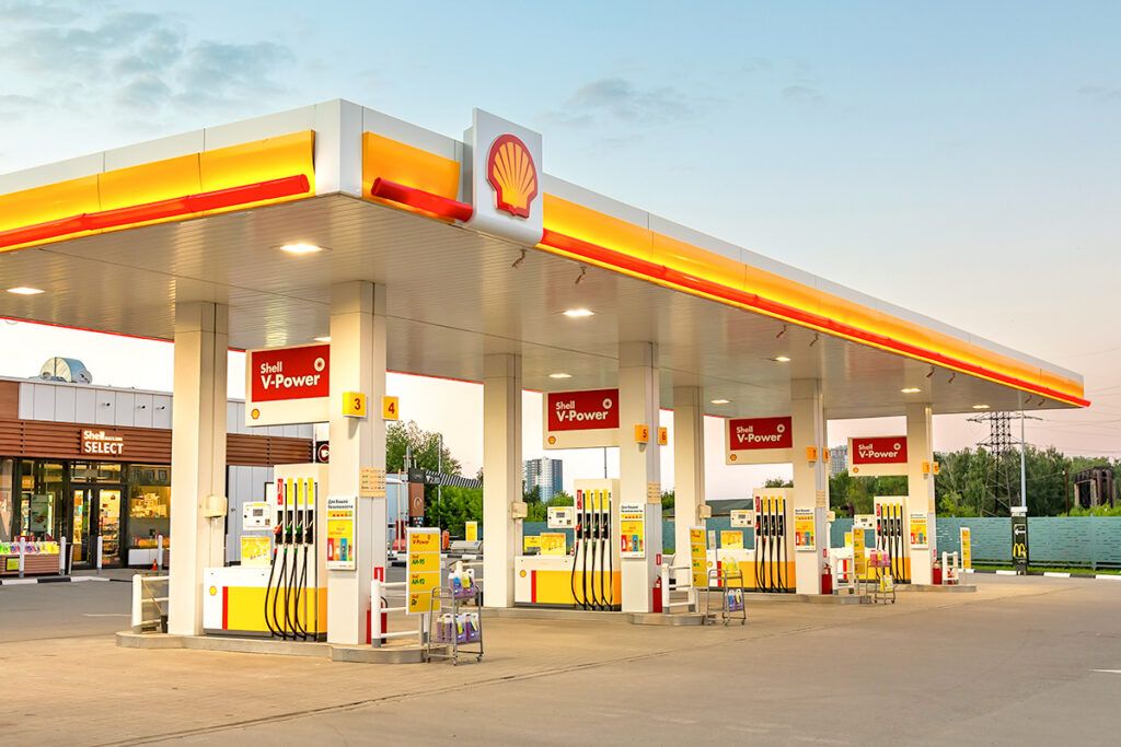 A Shell gas station