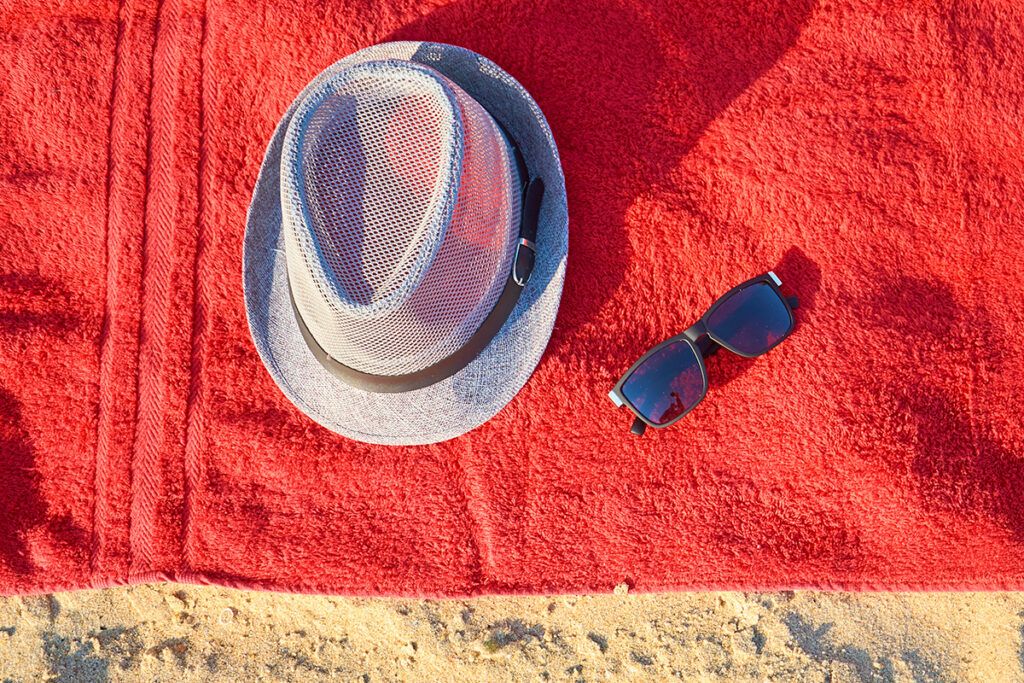 Terrycloth beach towel