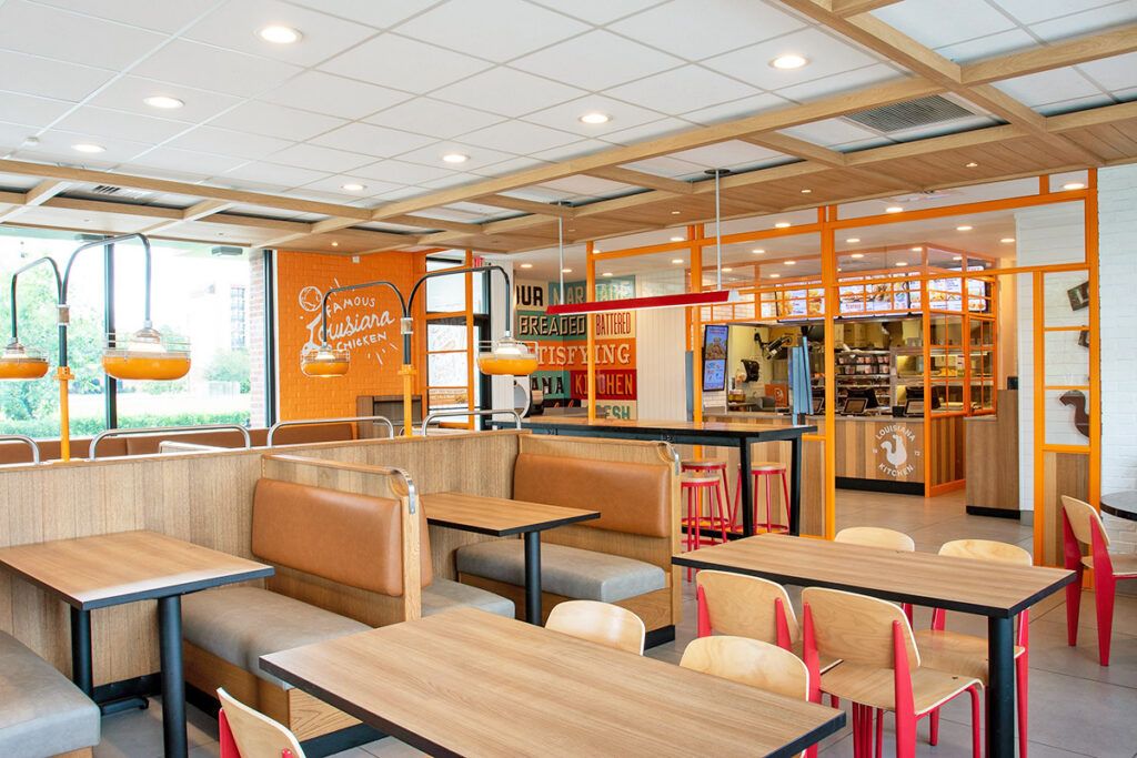 Interior of a Popeye's