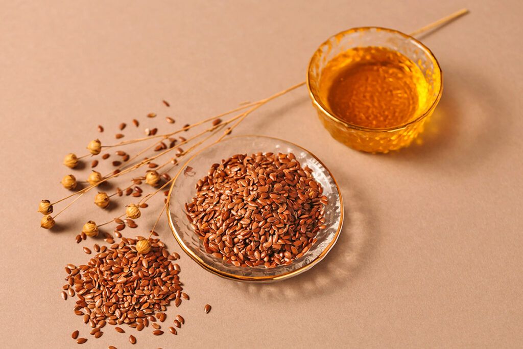 flaxseeds and flaxseed oil