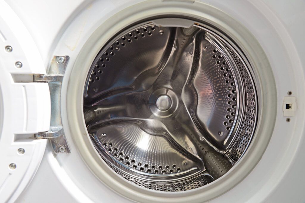 Empty washing machine tub