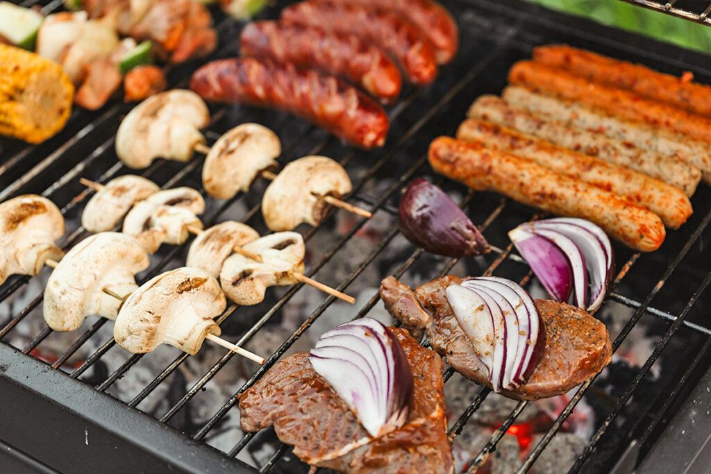 Food on a grill