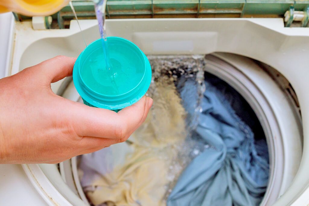 Detergent in cap