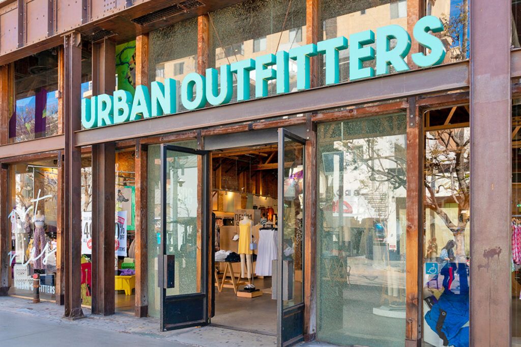Exterior of an Urban Outfitters