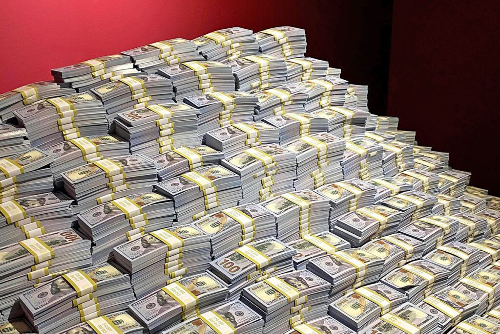 Stacks of money