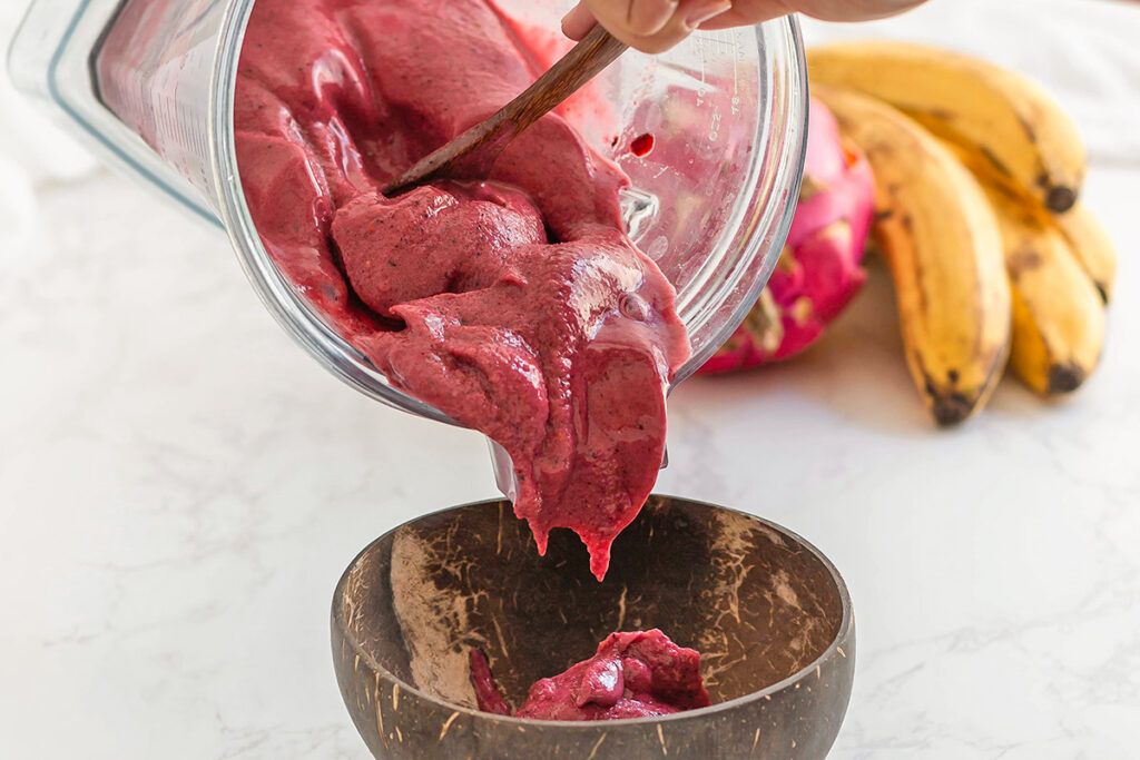 Making a smoothie