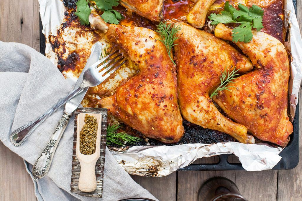 Chicken in a dish