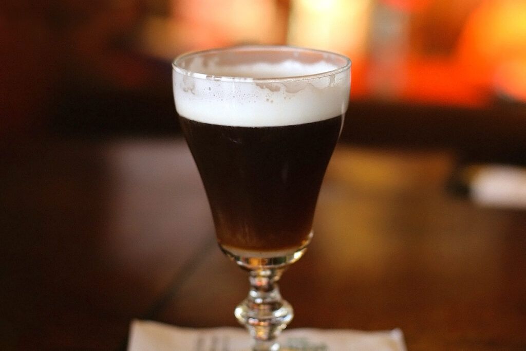 Alcohol in a glass