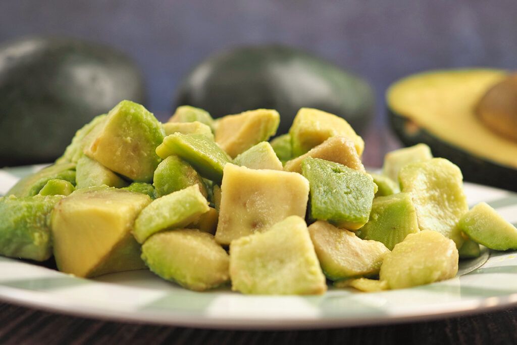 Frozen avocados