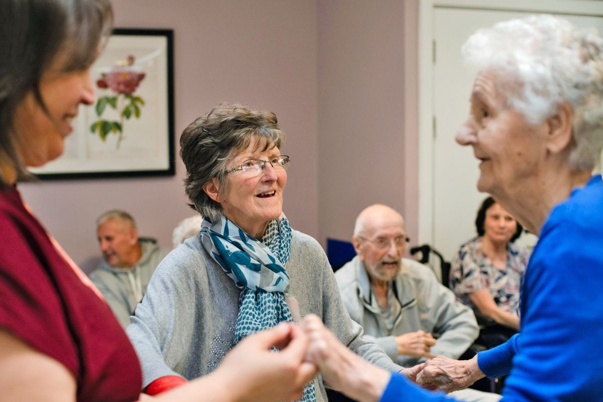 Older people in a room