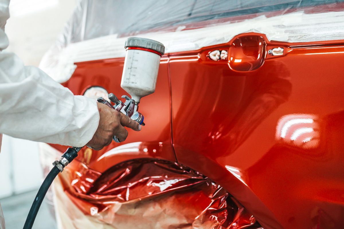Painting a car
