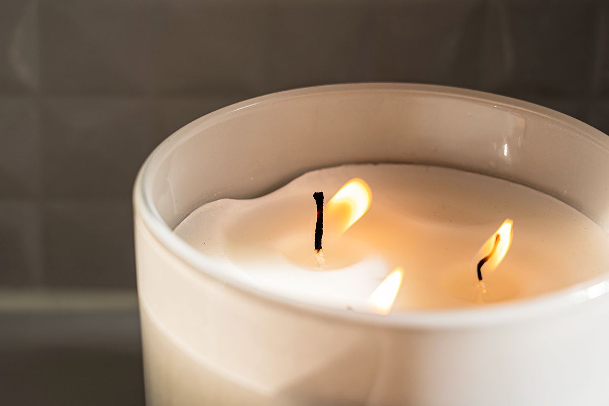 Candle with three flames