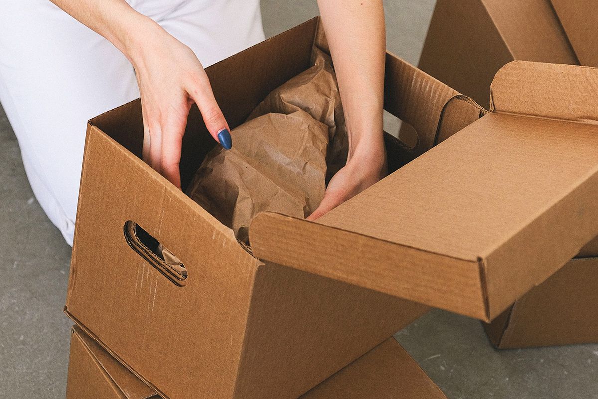 Opening a box