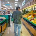 Man in grocery store