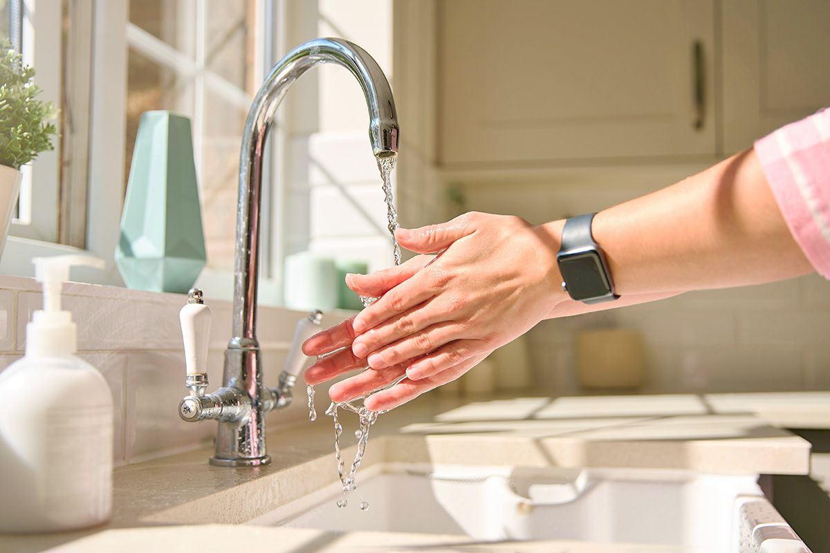 Washing hands
