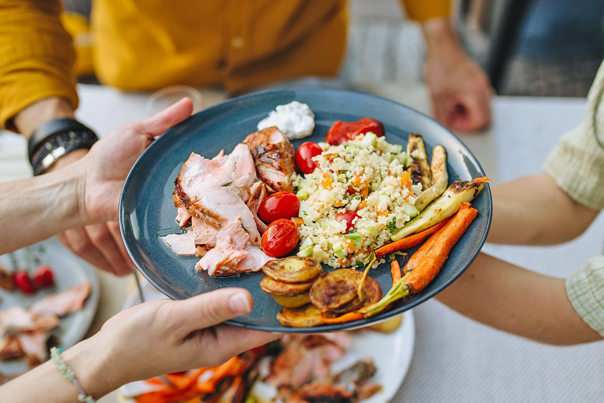 Plate of food