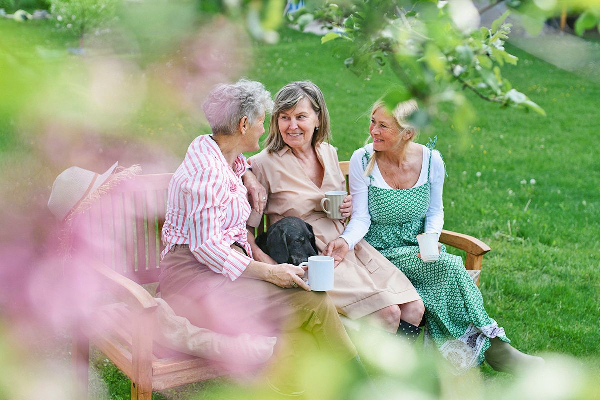 Older women in a park