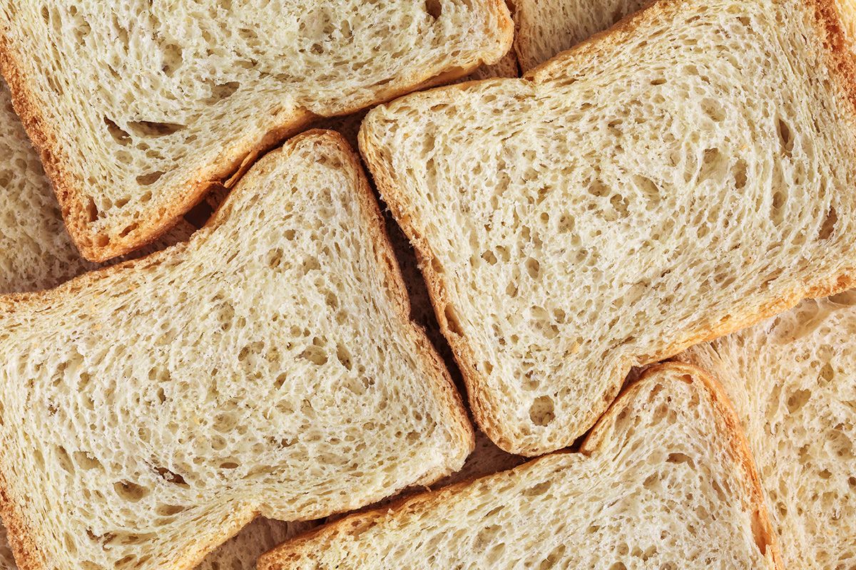 Slice of white bread