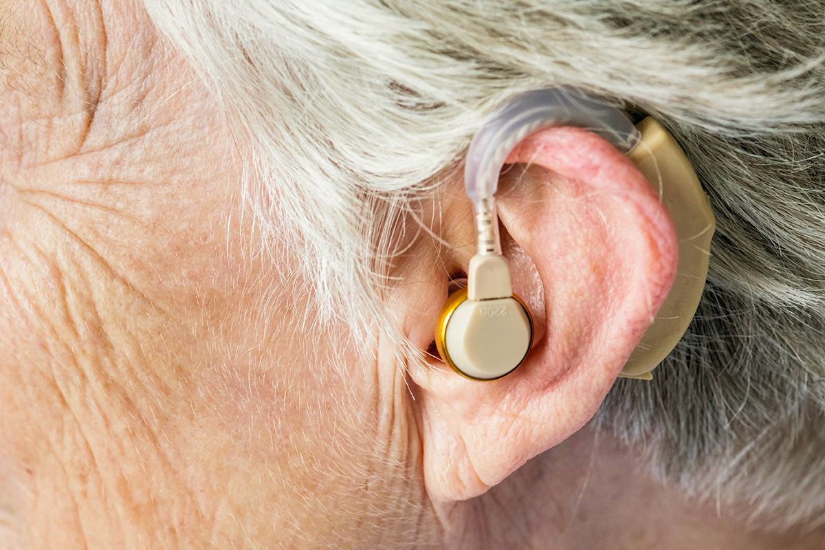Hearing aid in ear