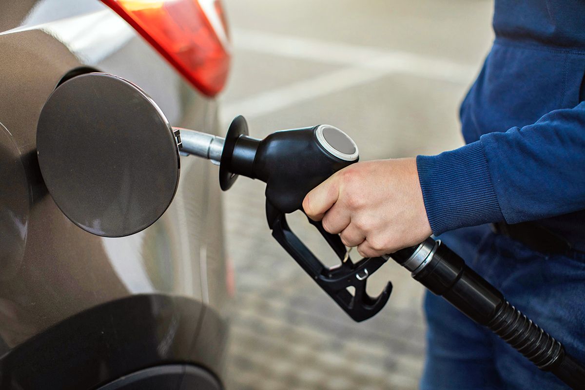Putting gas in car